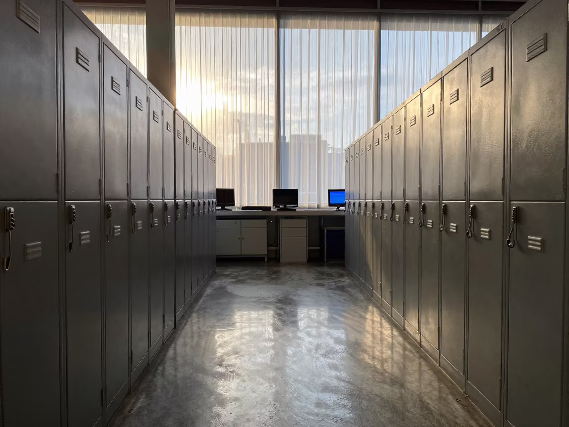 Symmetrical Relay Key Locker in Barcelona Cross-Dock in inside a cross-dock lane in Barcelona