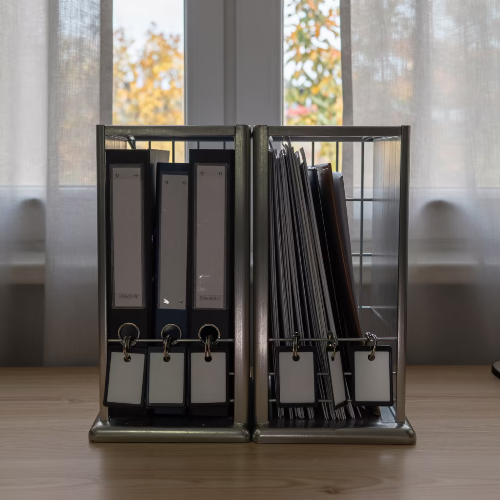 Symmetrical Tube Rack in Konya Office Light in inside an open-plan office bay in Konya