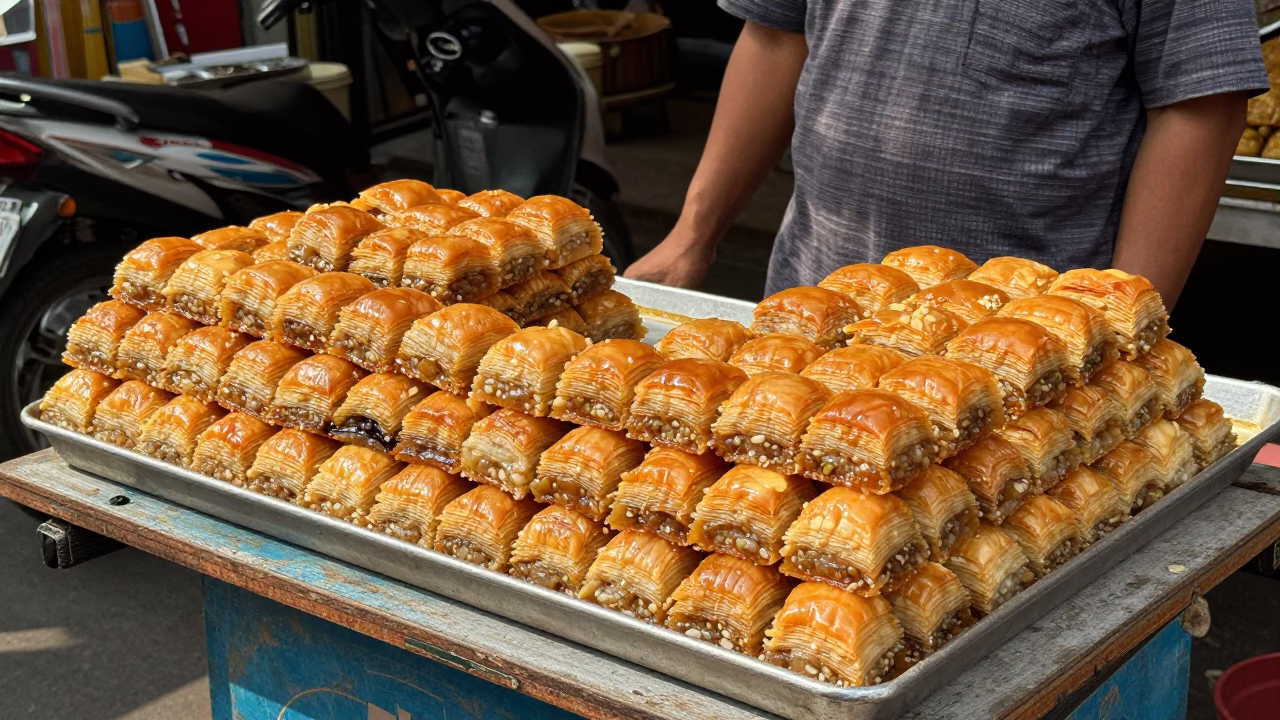 Syrupy Baklava in Ho Chi Minh City in in Ho Chi Minh City, Vietnam