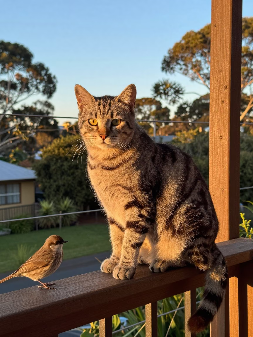 Tabby Cat in Adelaide in in Adelaide, Australia