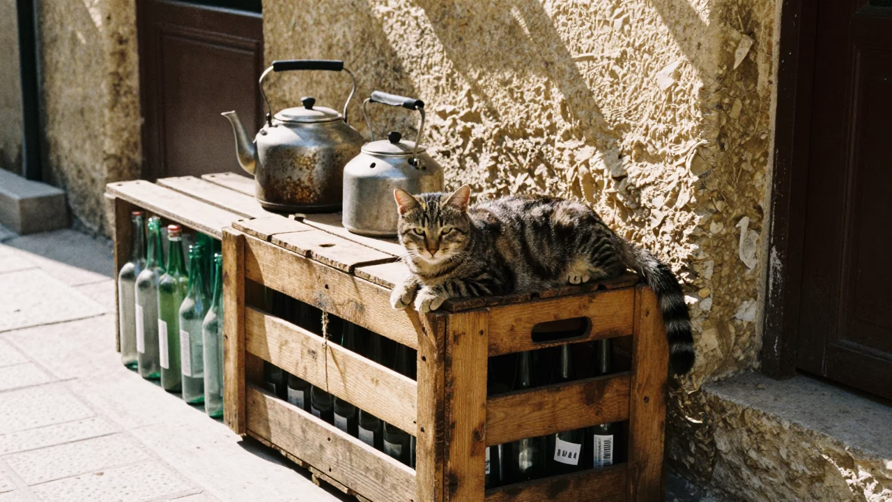 Tabby Cat in Beirut in in Beirut, Lebanon