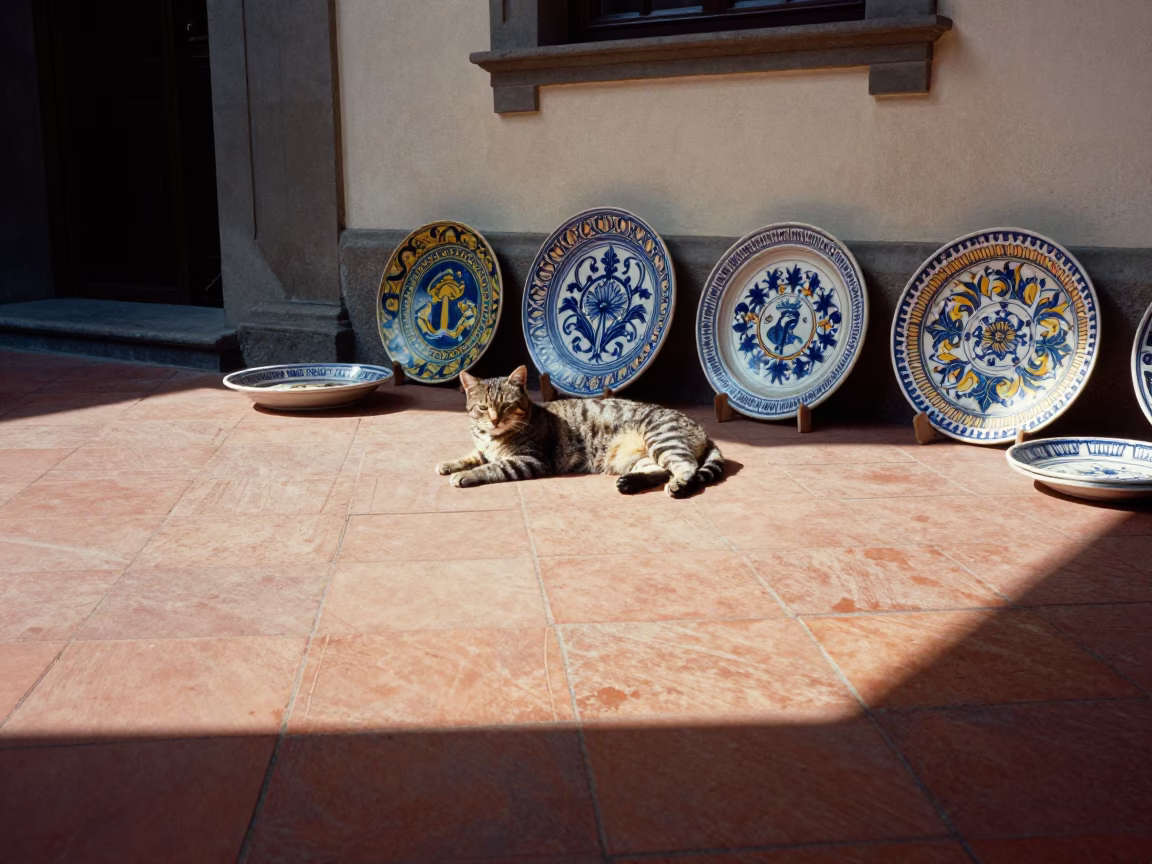 Tabby Cat in Florence in in Florence, Italy