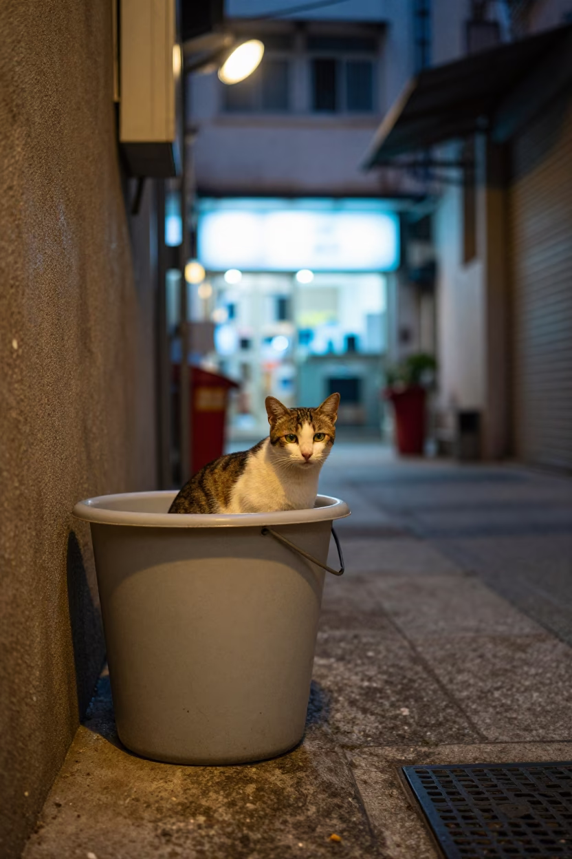 Tabby Cat in Hong Kong in in Hong Kong, Hong Kong