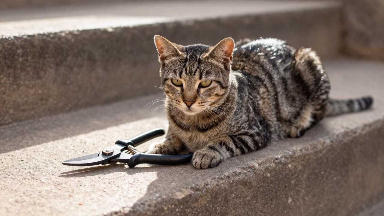Tabby Cat in Johannesburg in in Johannesburg, South Africa