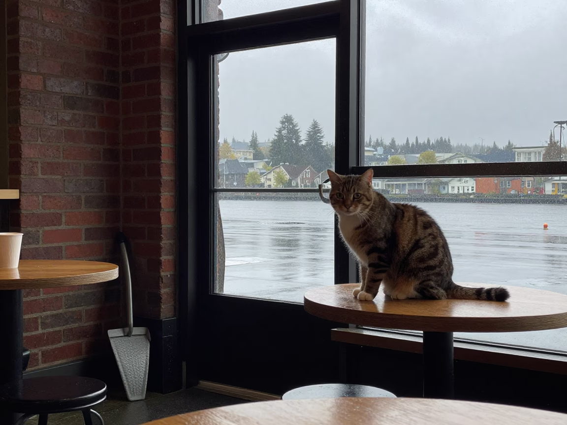 Tabby Cat in Seattle in in Seattle, Washington, United States