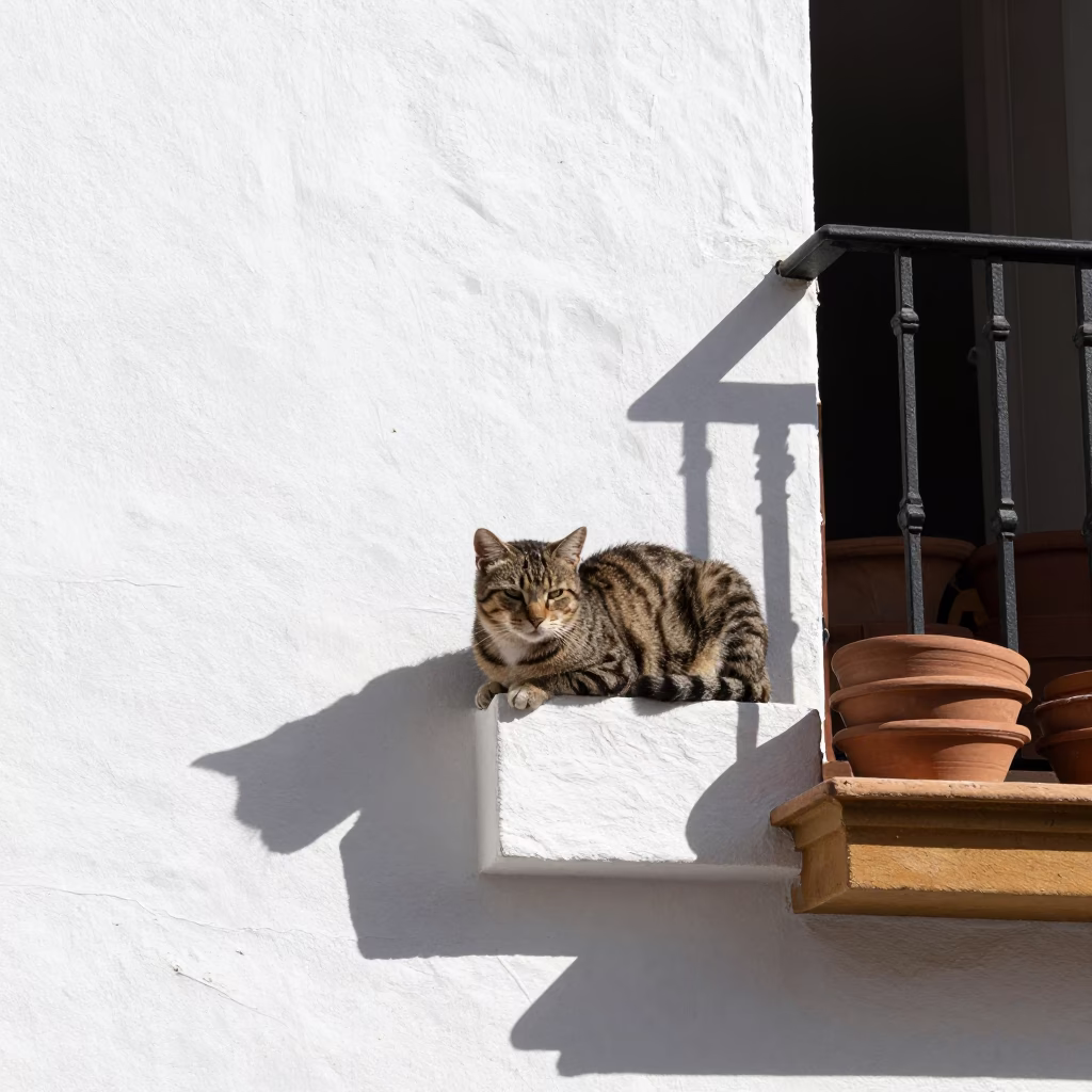 Tabby Cat in Seville in in Seville, Spain