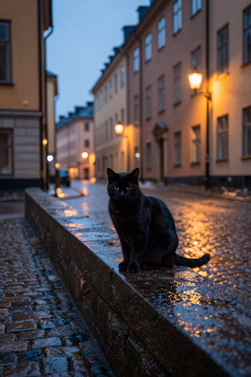 Tabby Cat in Stockholm in in Stockholm, Sweden
