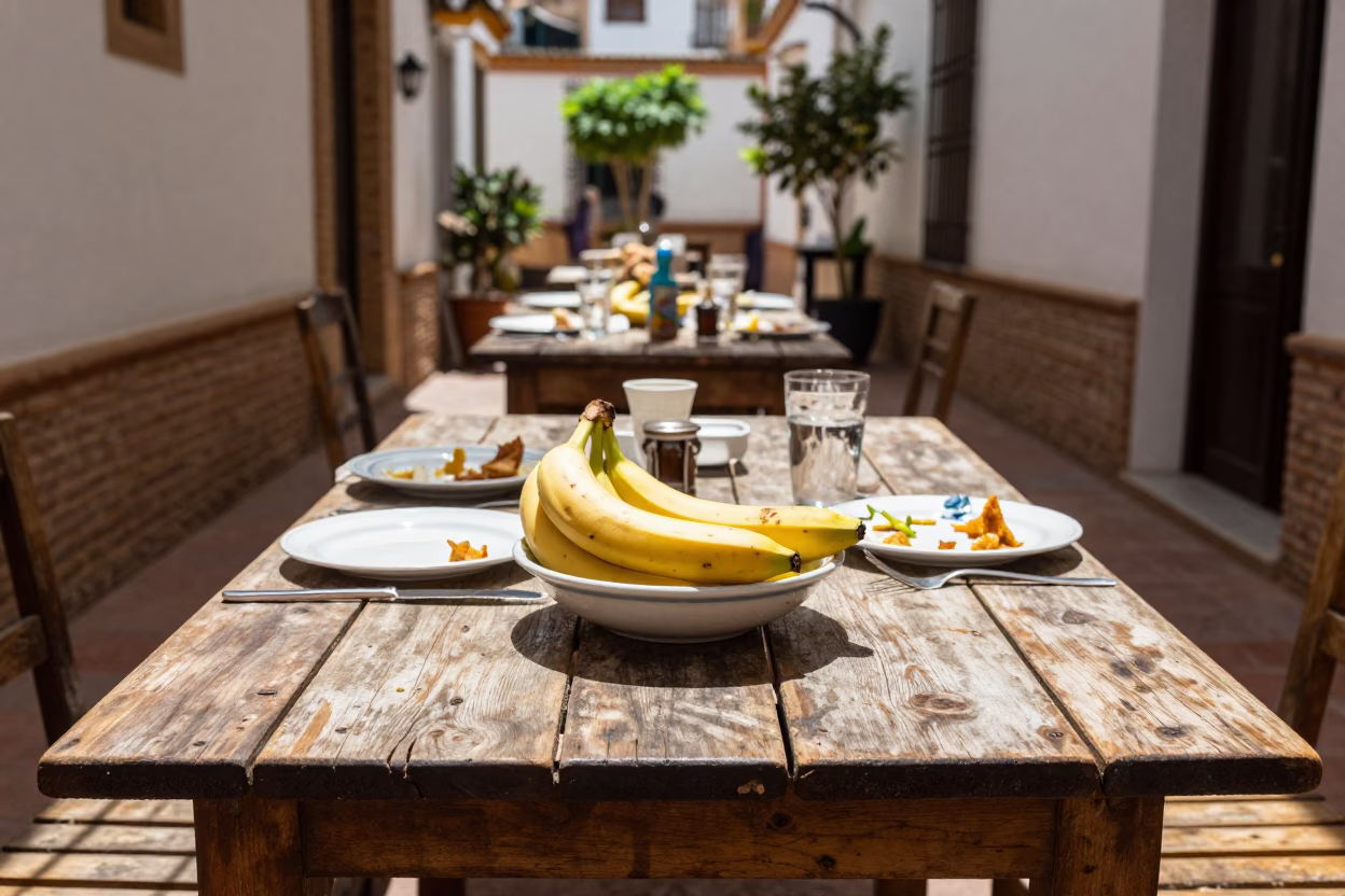 Table Arrangement in Seville in in Seville, Spain