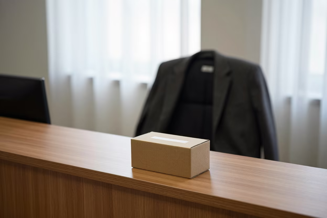 Tag Box on Guiyang Office Desk in at an office reception desk in Guiyang