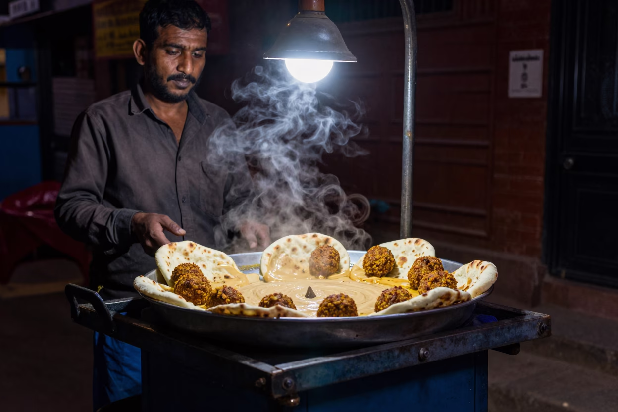 Tahini in Kathmandu at Deep In The Night Light in in Kathmandu, Nepal