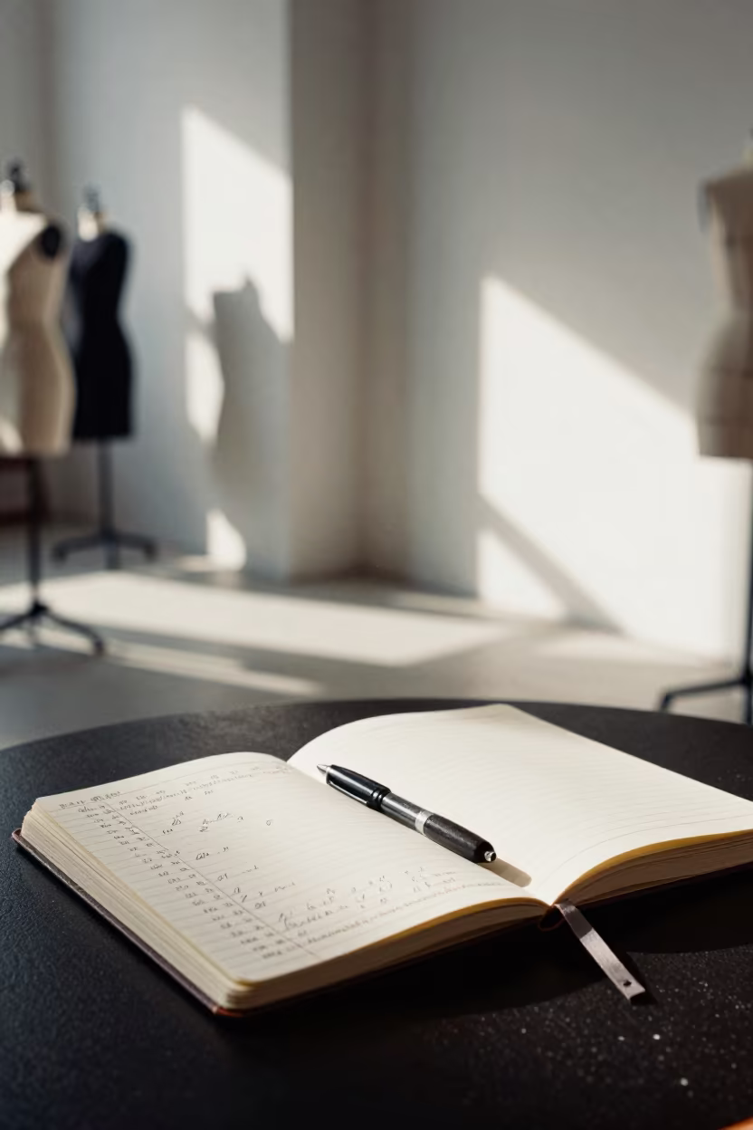 Tailor Notebook Under Runway Lights Brazzaville in under runway rehearsal lights in Brazzaville