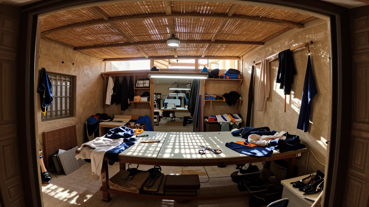 Tailor's Workbench in Alexandria in in Alexandria, Egypt