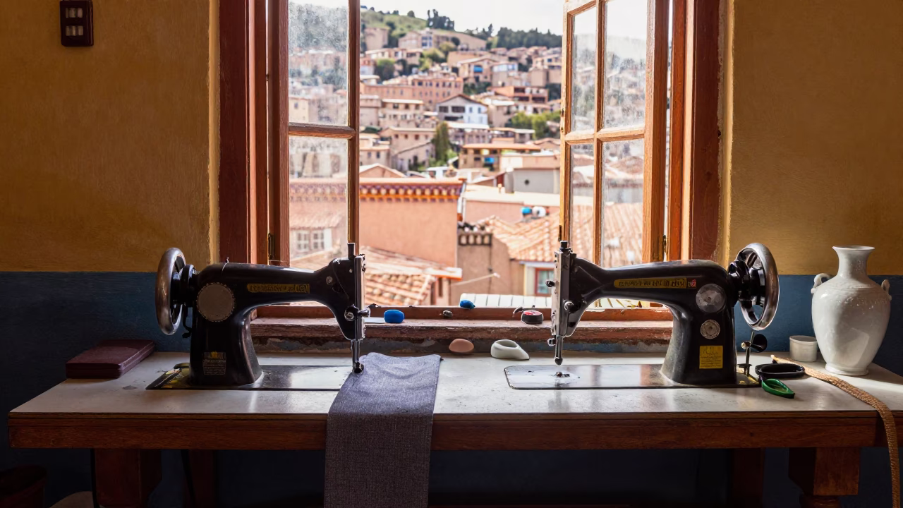 Tailor's Workbench in La Paz in in La Paz, Bolivia