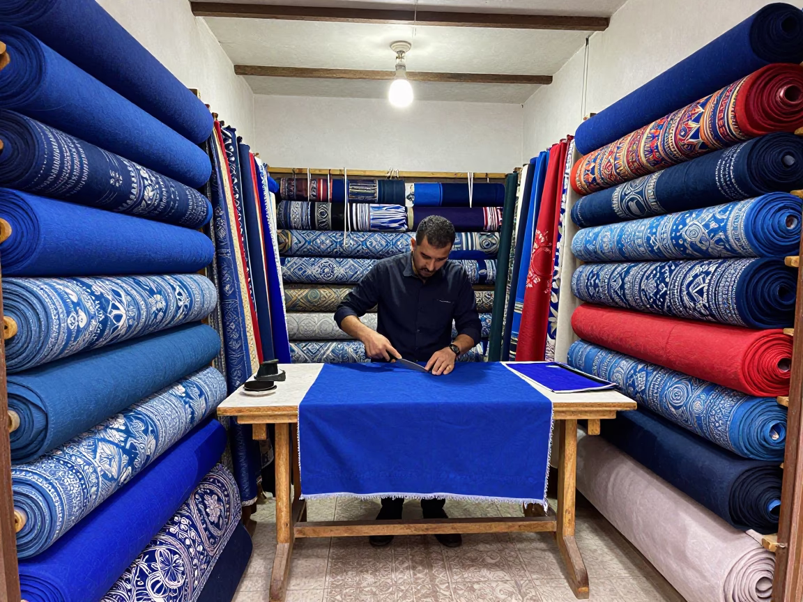 Tailor's Workbench in Marrakech in in Marrakech, Morocco