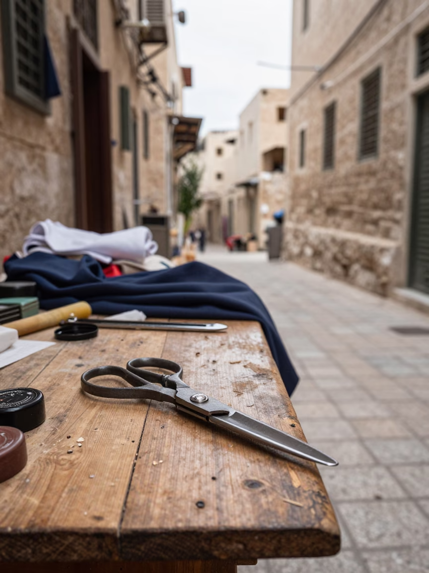 Tailor's Workspace in Amman in in Amman, Jordan