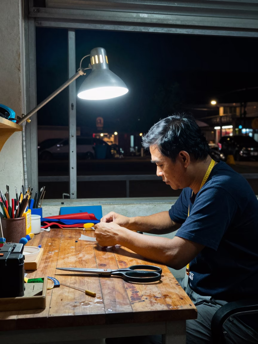 Tailor's Workspace in Phuket in in Phuket, Thailand