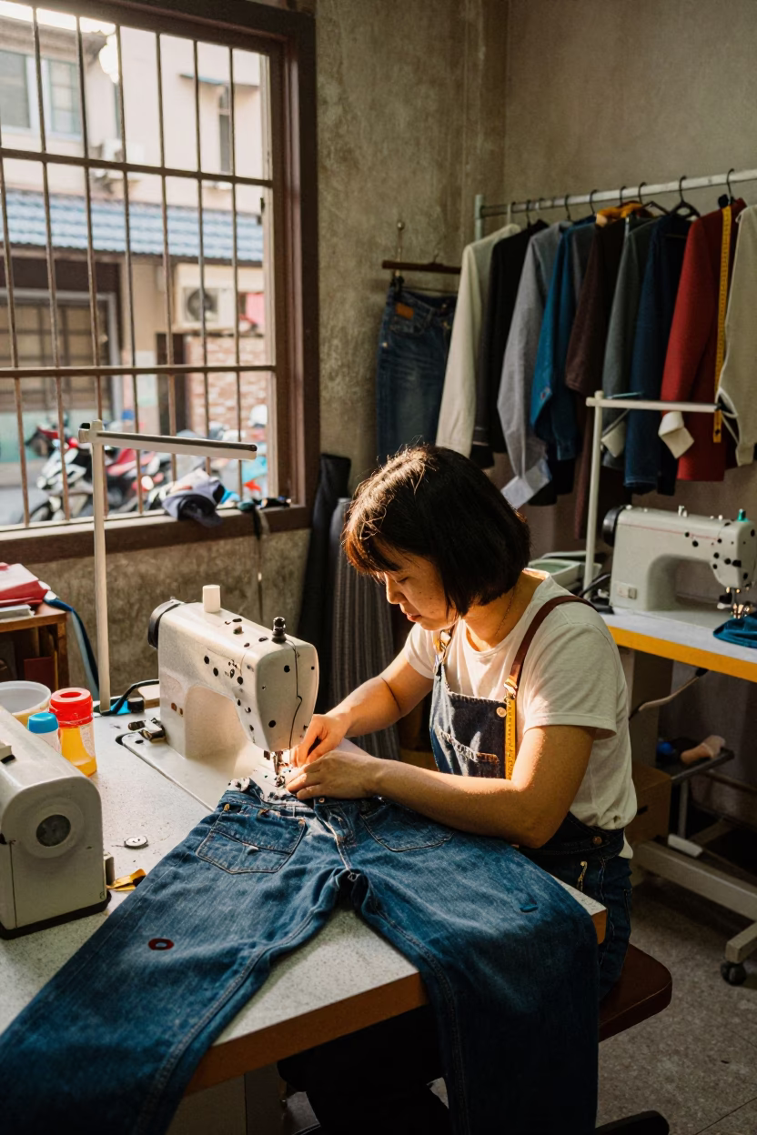 Tailor Working in Kaohsiung in in Kaohsiung, Taiwan