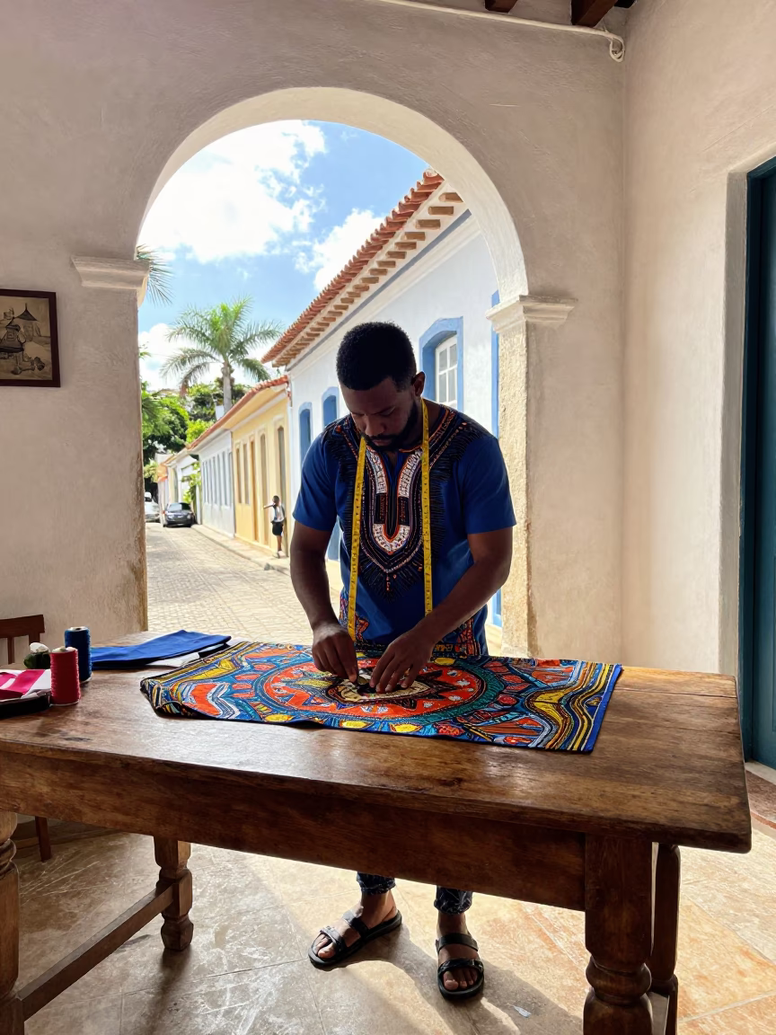 Tailor Working in Salvador in in Salvador, Brazil
