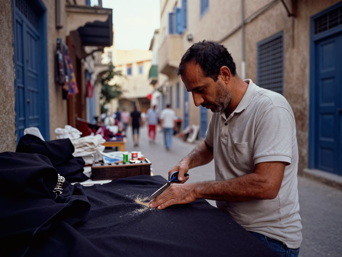Tailor Working in Tunis in in Tunis, Tunisia