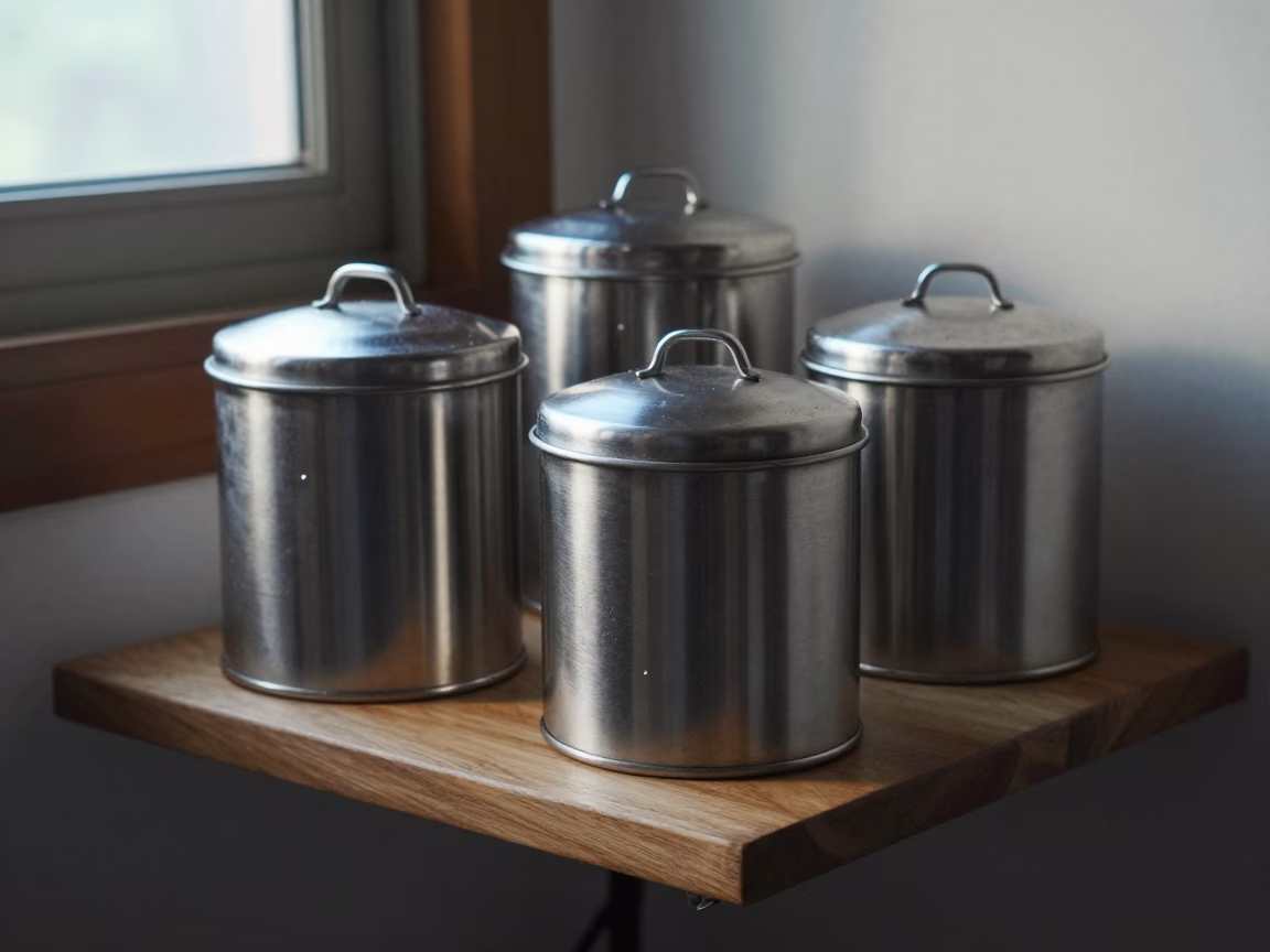 Taipei Stainless Steel Canisters in in Taipei, Taiwan