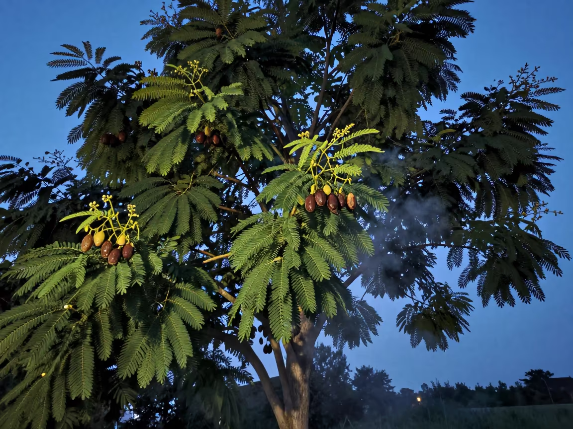 Tamarind Tree in Maine Twilight Haze in in Maine