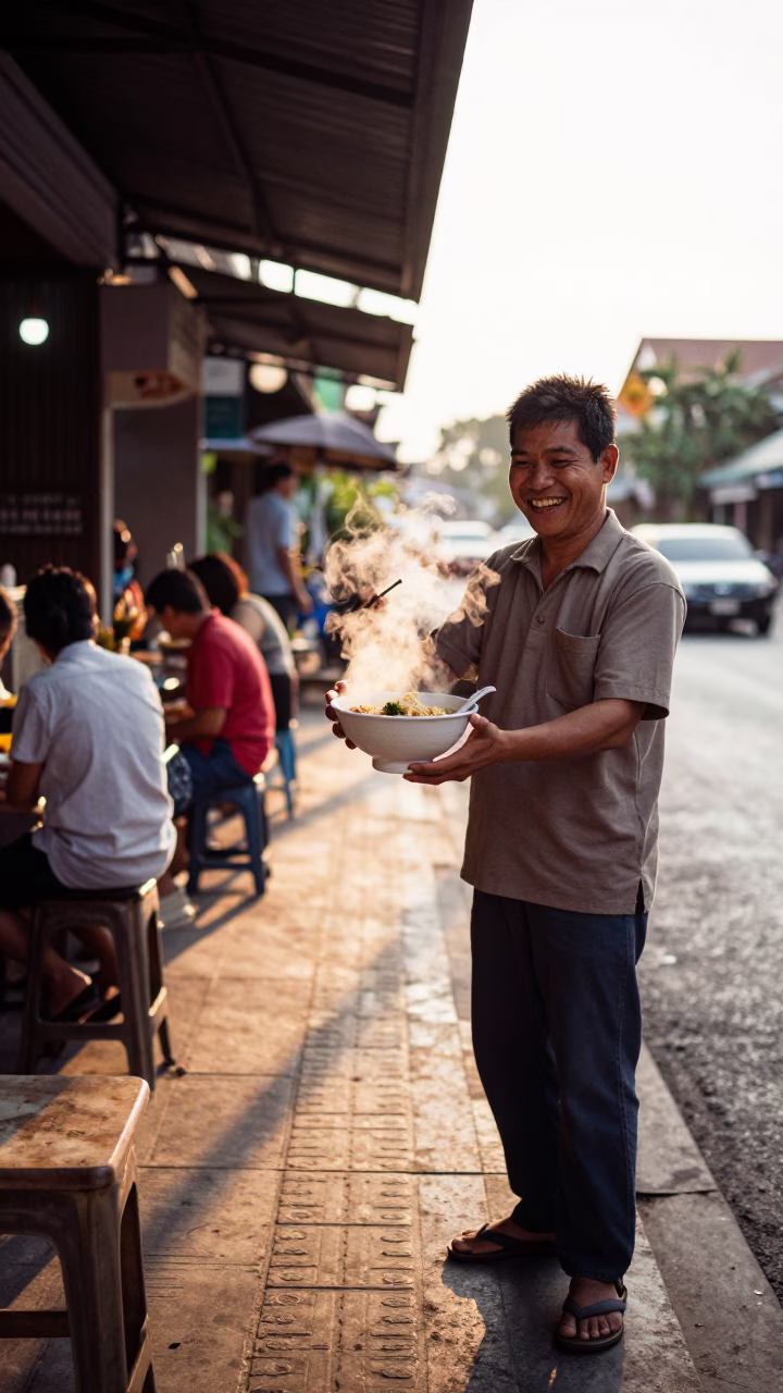 Tantanmen Ramen in Chiang Mai at The Late Afternoon Light in in Chiang Mai, Thailand