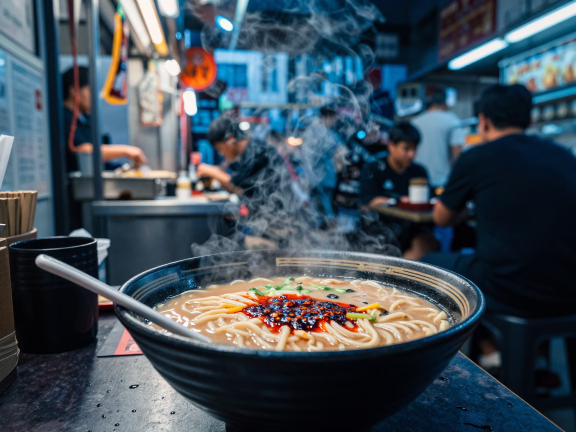 Tantanmen Ramen in Singapore at The Last Blue Light Of Evening in in Singapore, Singapore