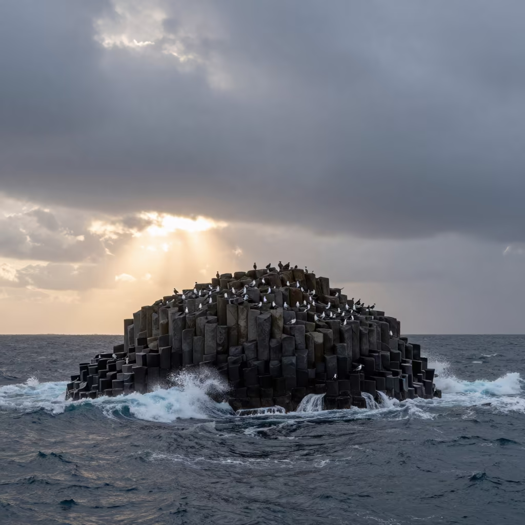 Tanzanian Sea Stack at Dawn in in Tanzania