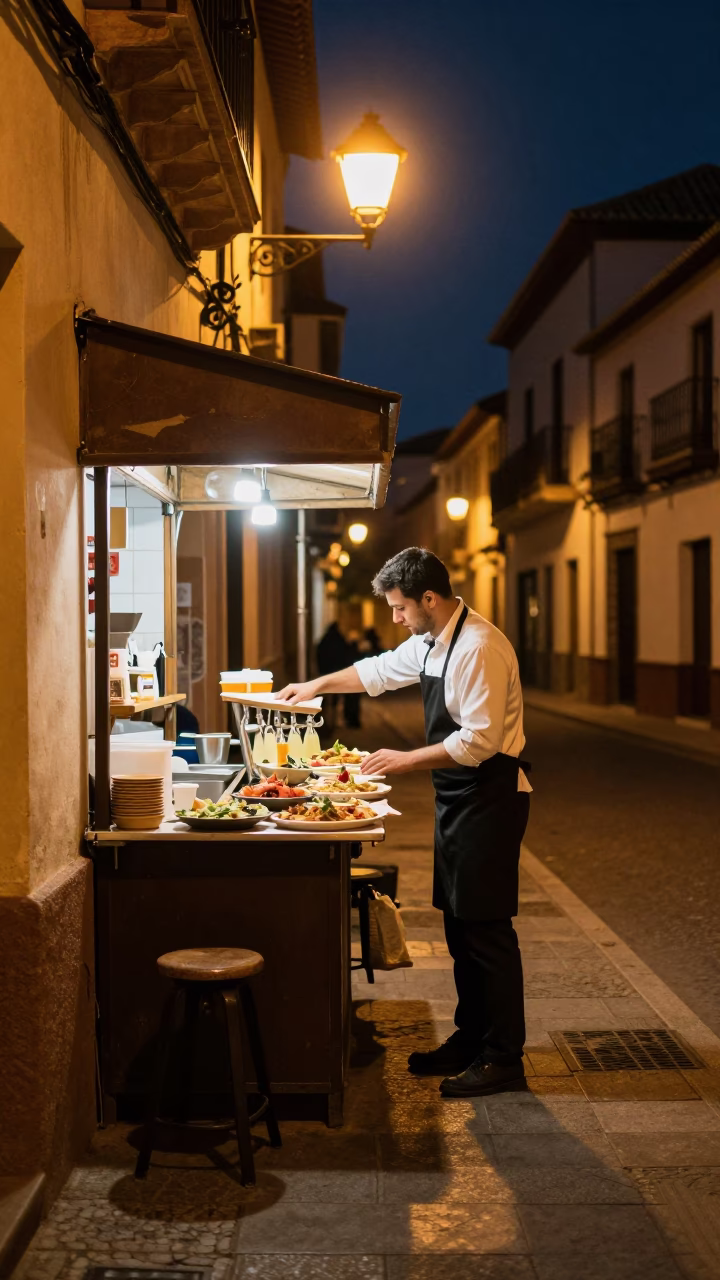 Tapas Counter in Granada in in Granada, Spain