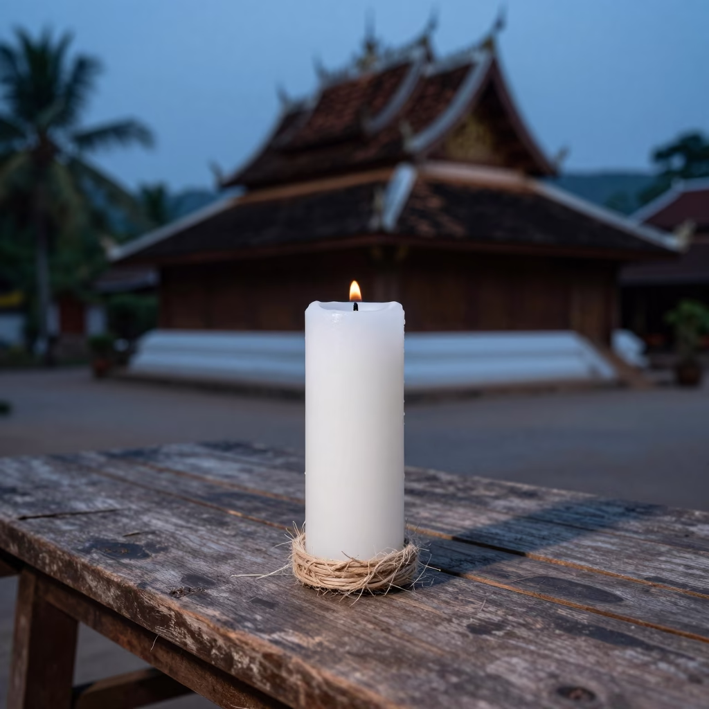 Taper Candle in Luang Prabang in in Luang Prabang, Laos
