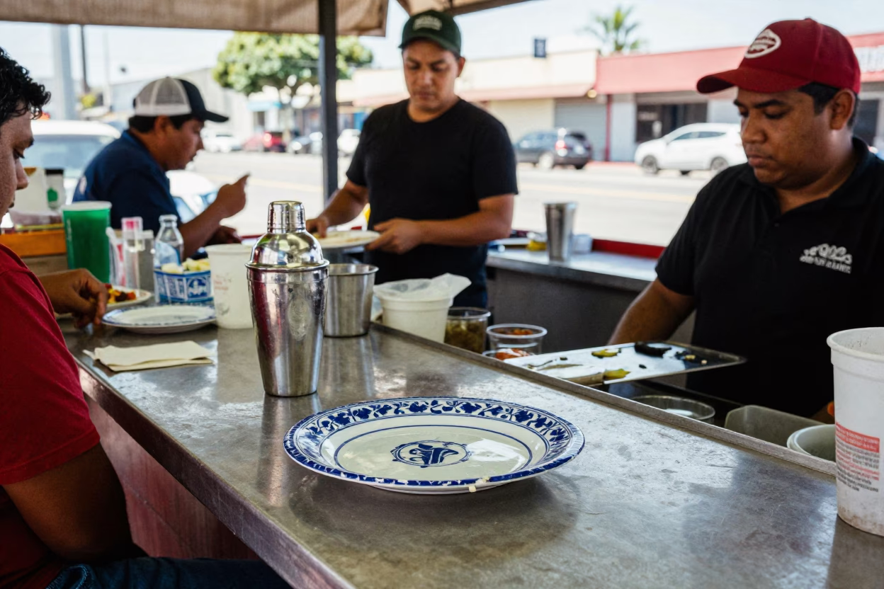 Taqueria Counter in Los Angeles in in Los Angeles, California, United States