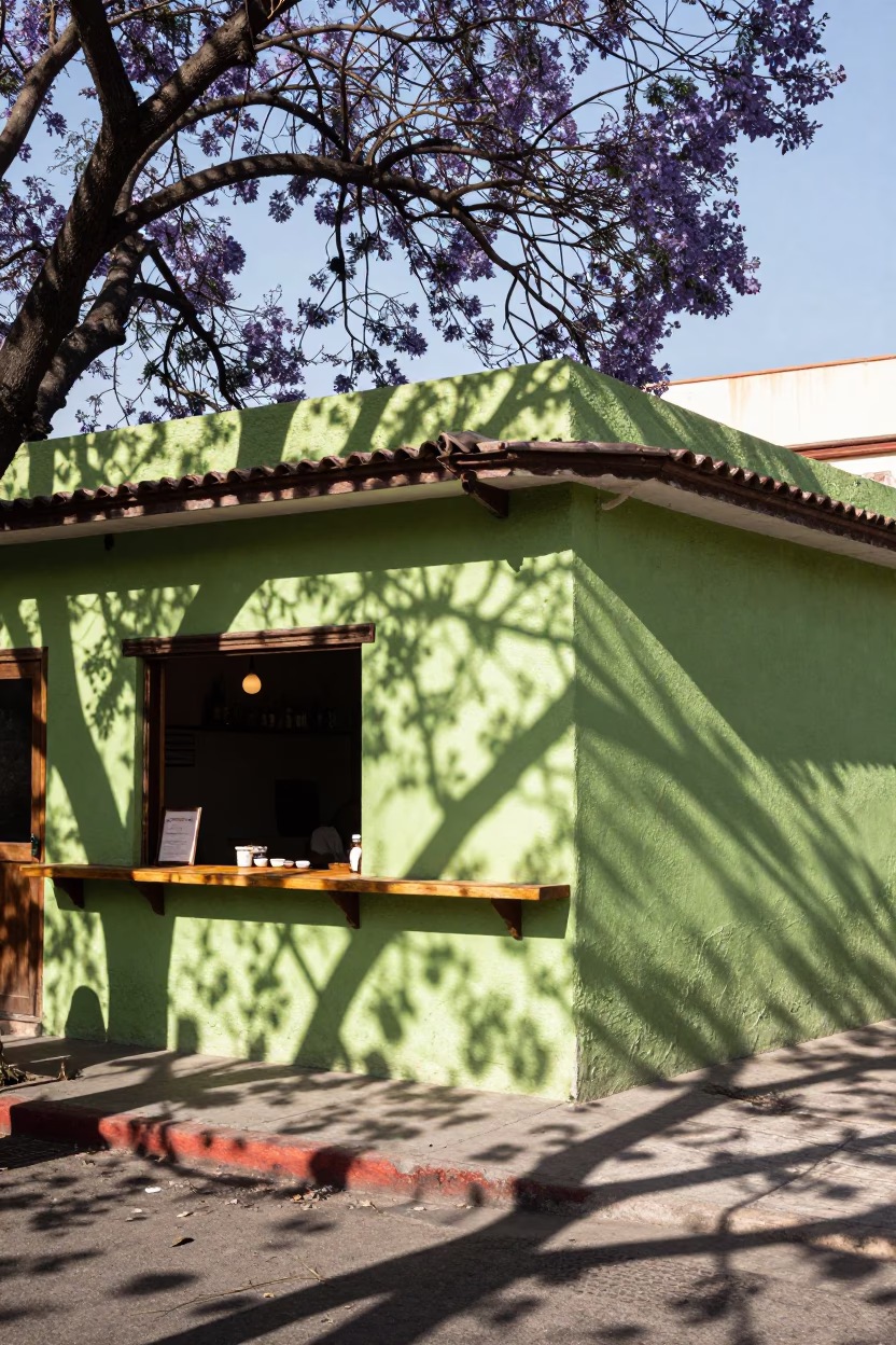 Taqueria Counter in Mexico City in in Mexico City, Mexico