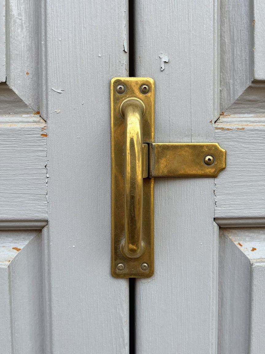 Tarnished Brass Door Latch in Johannesburg in in Johannesburg, South Africa