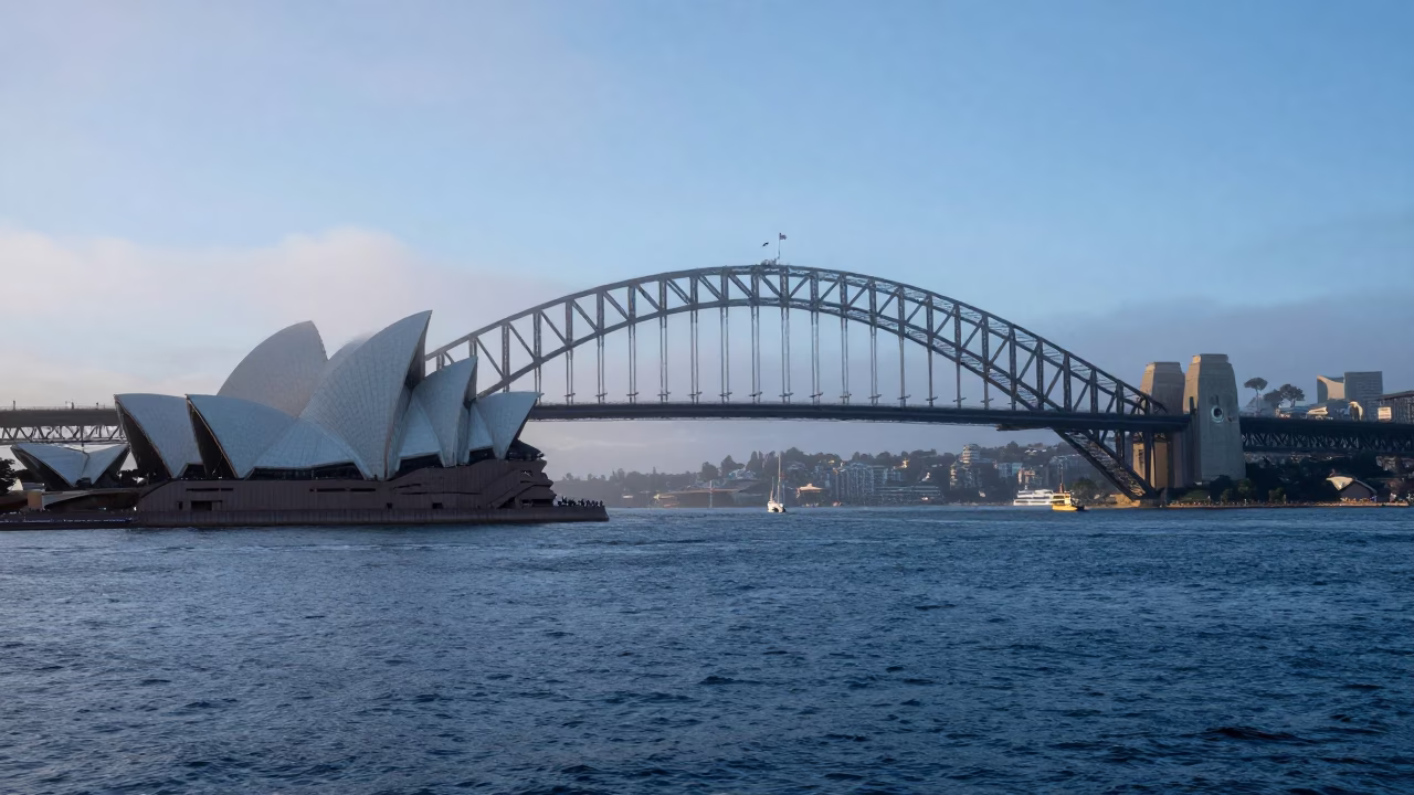 Taronga Zoo at Sunrise Light in Sydney in in Sydney, New South Wales, Australia