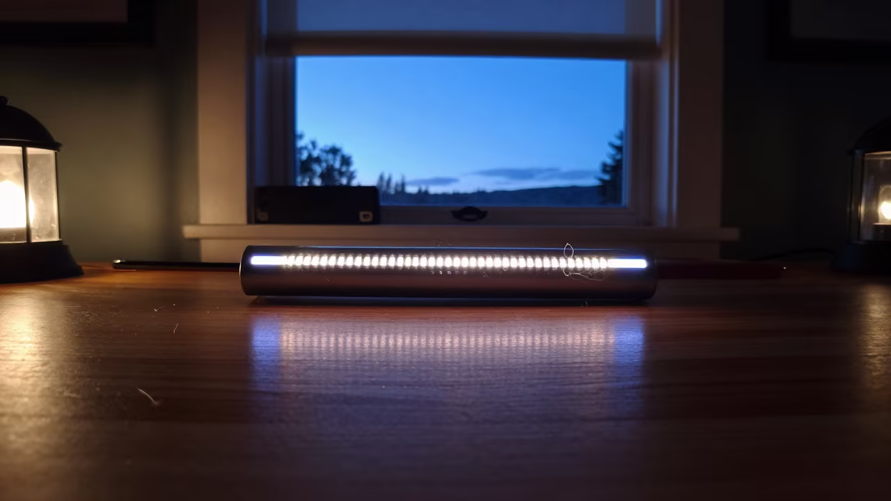 Tatting Shuttle on Desk Before Dawn in on a writing desk in Tauranga