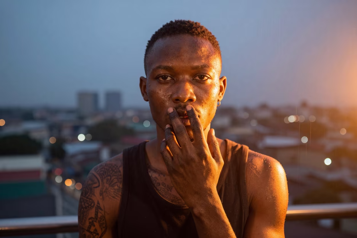 Tattoo Artist Benin City Dusk Portrait in in Benin City