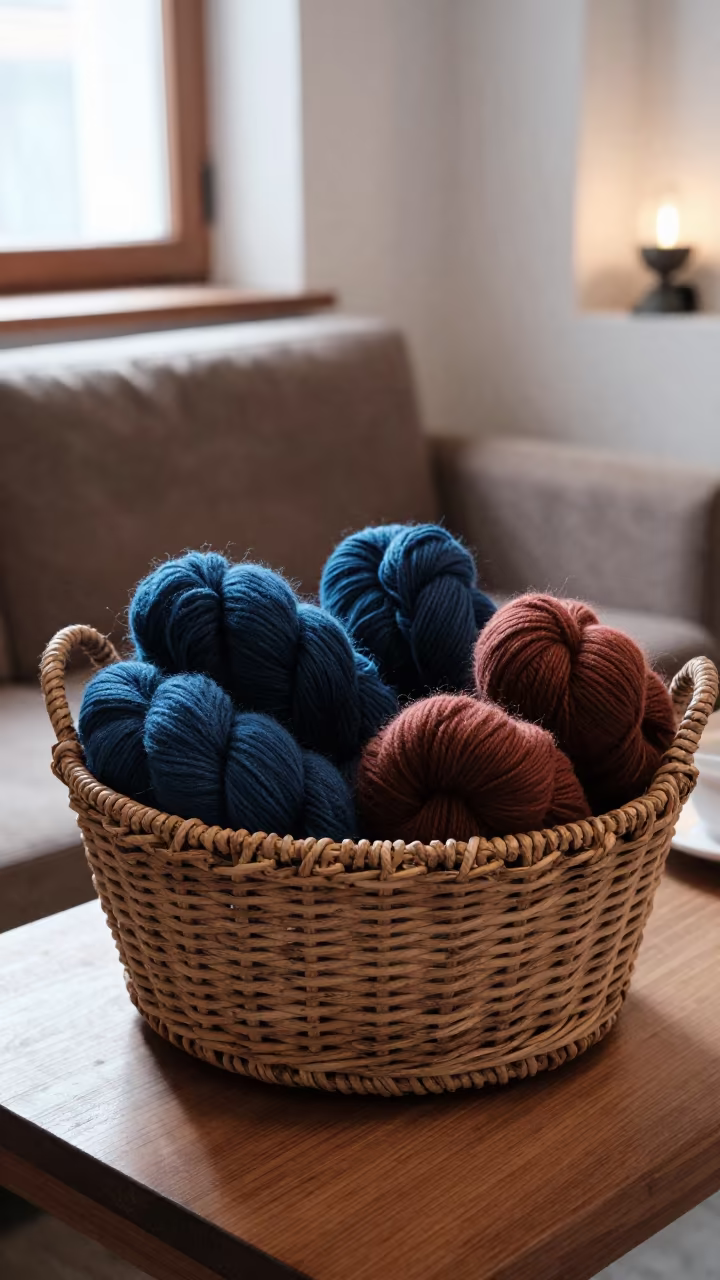 Tbilisi Knitting Basket Noon Light in in a breakfast nook near Tbilisi