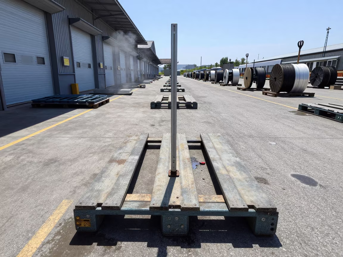 Tbilisi Rail Yard Gauge Board and Stamps in at a rail yard near Tbilisi