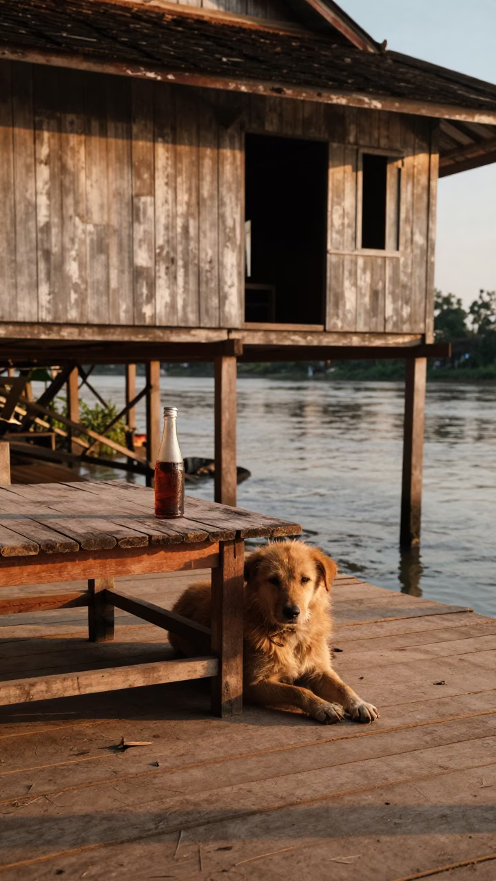Tea Bottle in Luang Prabang in in Luang Prabang, Laos
