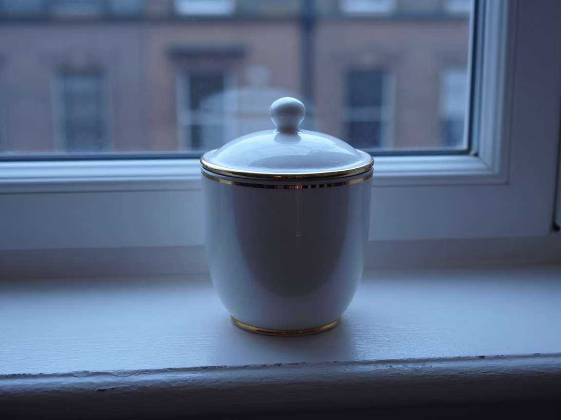 Tea Canister in Liverpool in in Liverpool, United Kingdom