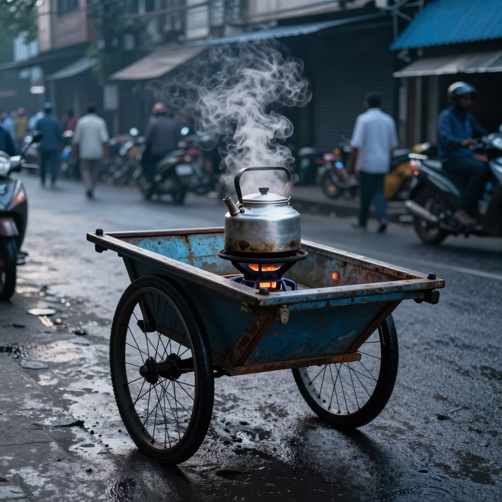 Tea Cart in Kolkata in in Kolkata, India