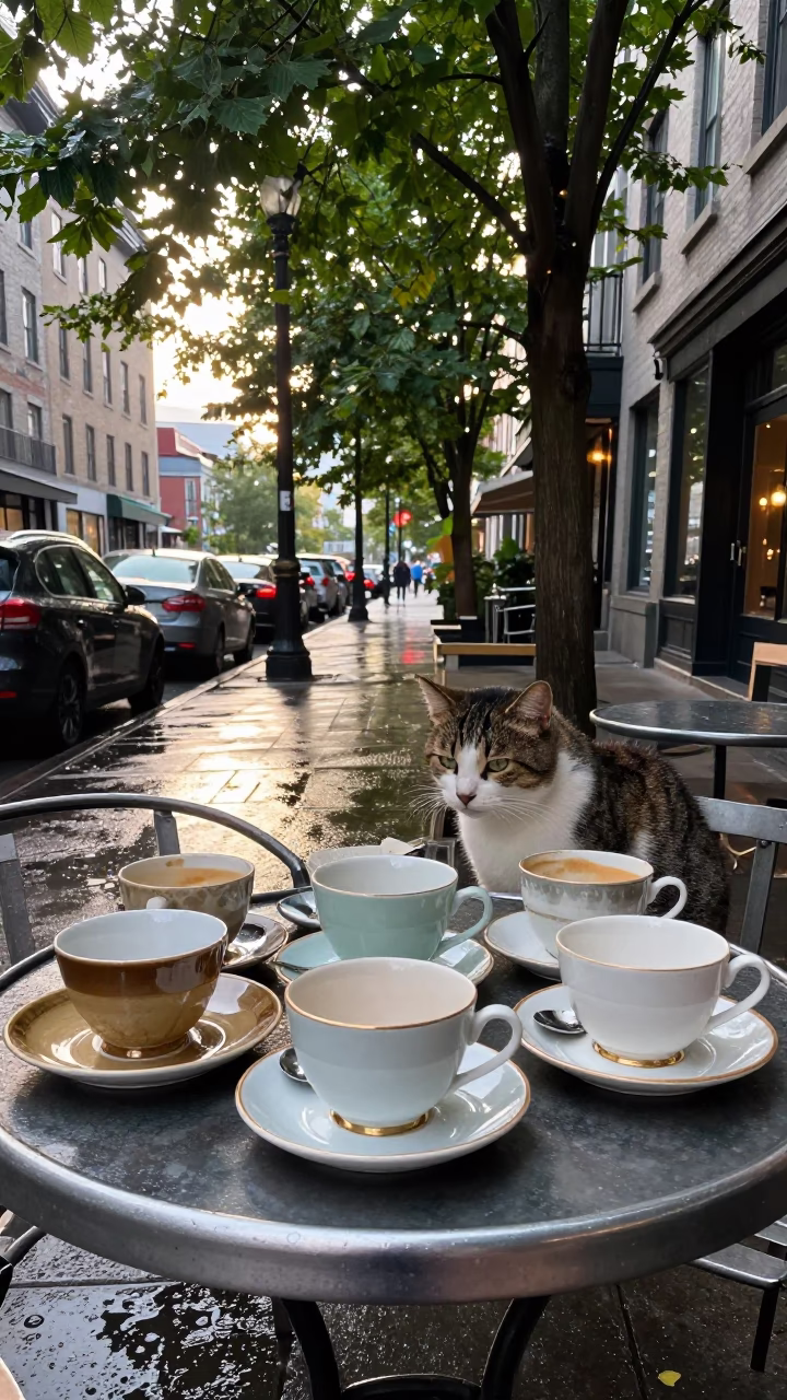 Tea Cups in Montreal in in Montreal, Quebec, Canada