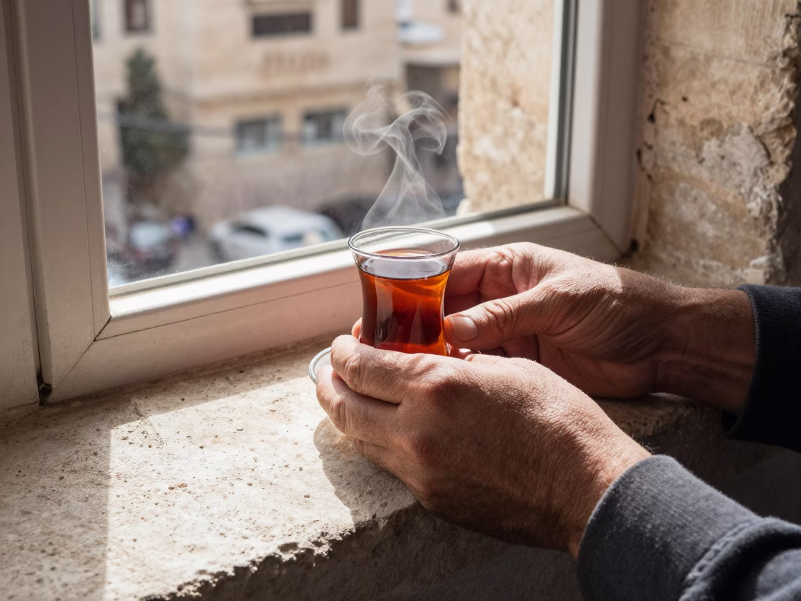 Tea Glass in Amman in in Amman, Jordan