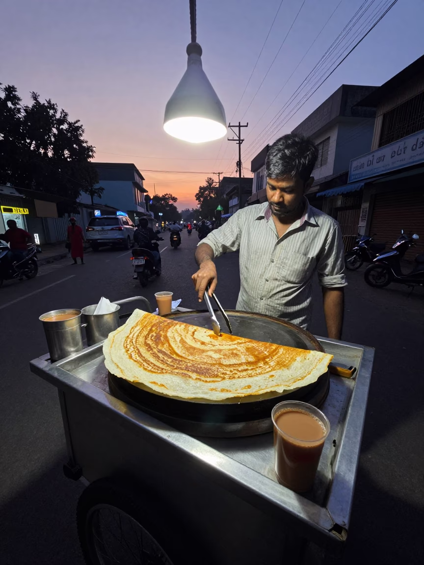 Tea in Chennai at Indigo Twilight After Sunset in in Chennai, India