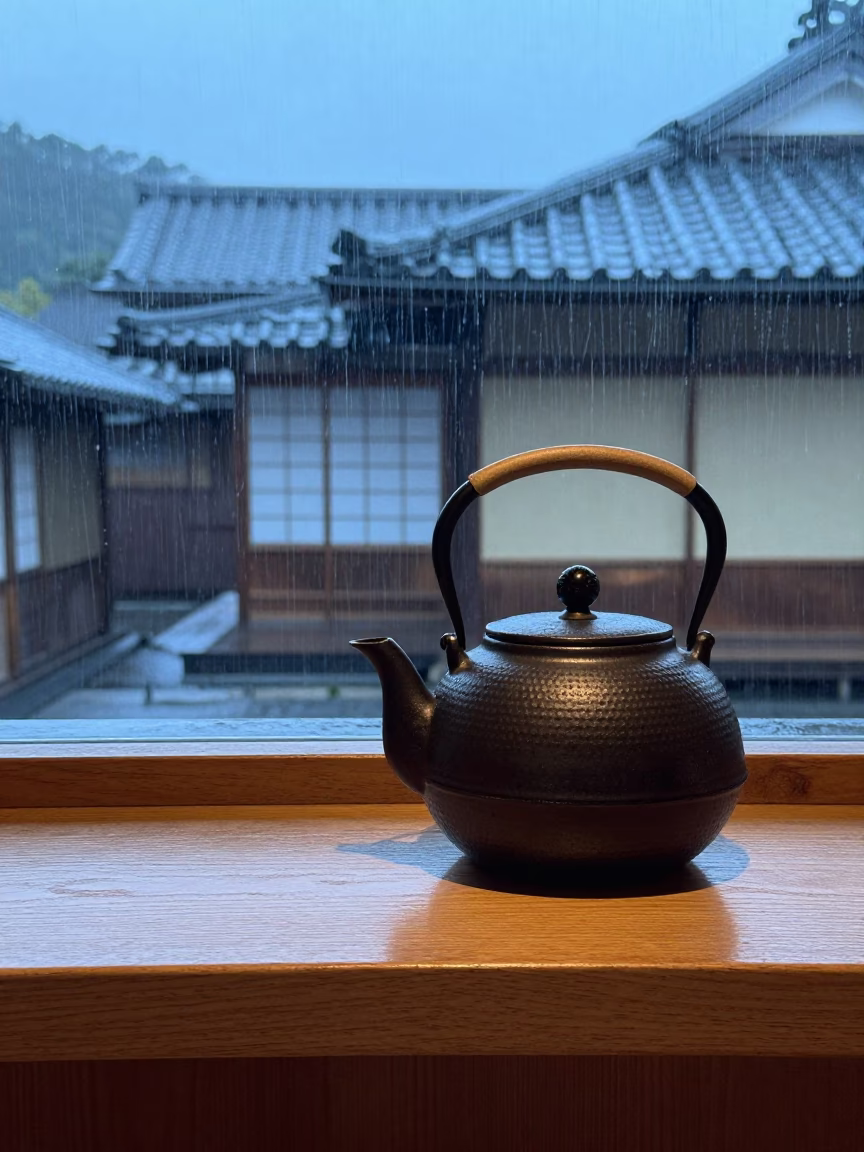 Tea Kettle in Kyoto in in Kyoto, Japan