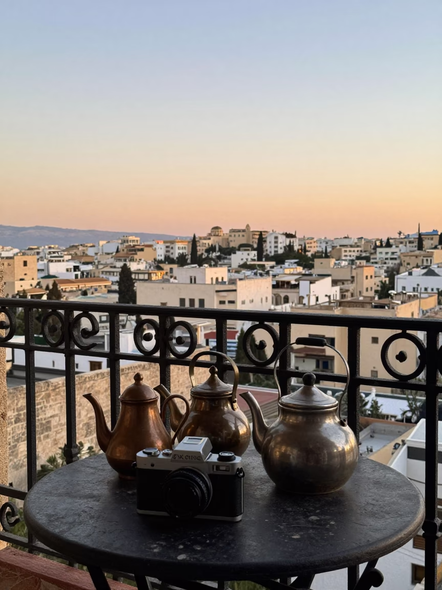 Tea Kettles at Evening Light in Tunis in in Tunis, Tunisia