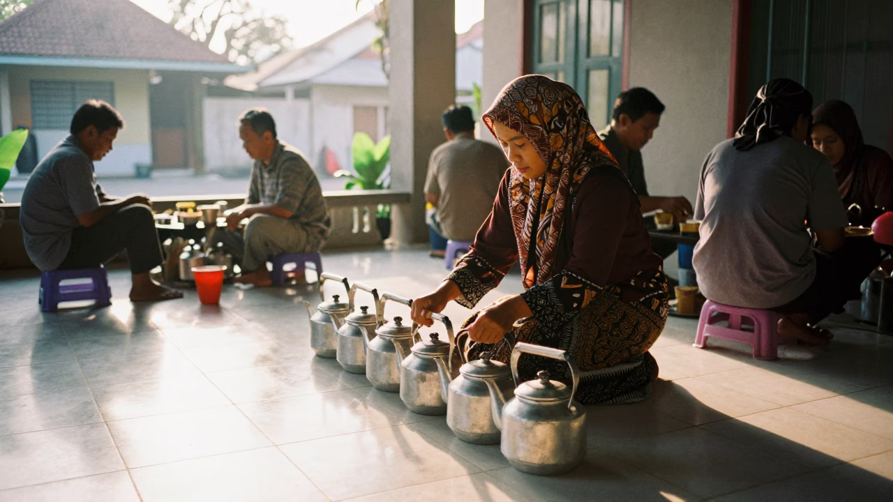 Tea Kettles in Yogyakarta in in Yogyakarta, Indonesia