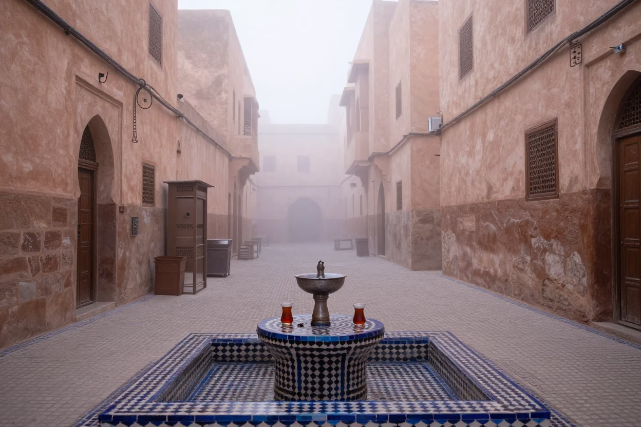 Tea Preparation in Fez in in Fez, Morocco