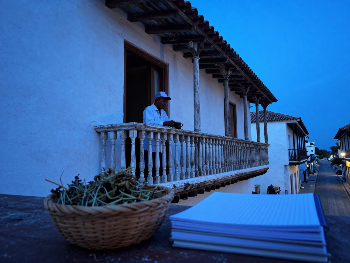 Tea Seller in Cartagena in in Cartagena, Colombia