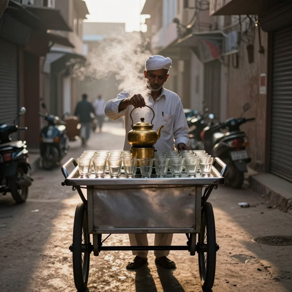 Tea Seller in Jaipur in in Jaipur, India